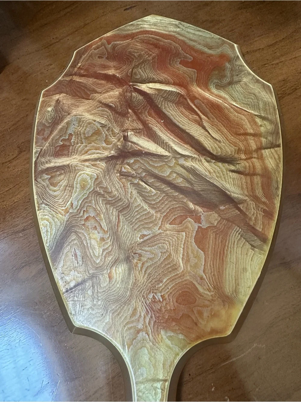 Art Deco Vintage Beveled Bakelite Vanity Mirror